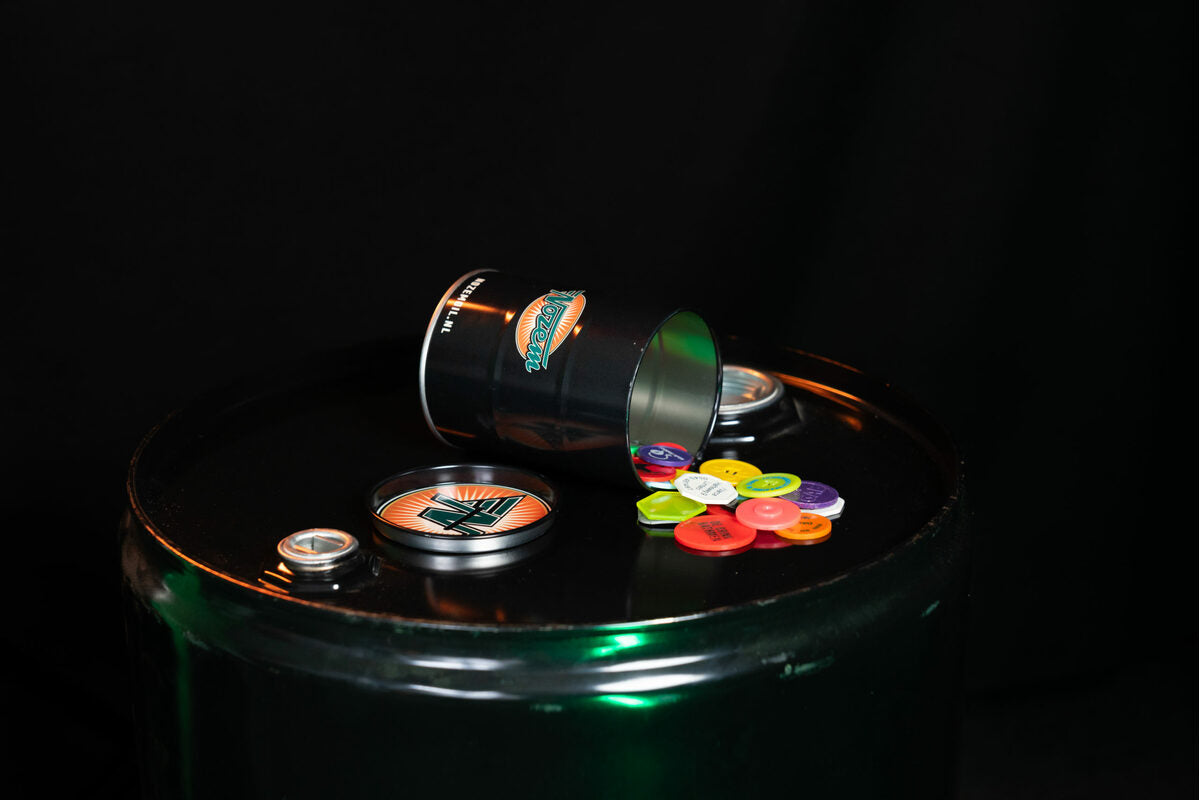 Nozem Oil Oliedrum Spaarpot( incl. 8 shots)