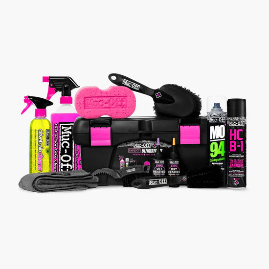 Muc-Off eBike Ultimate Kit - alle producten uitgestald