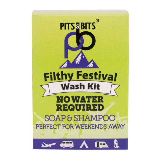 PITS & BITS Filthy Festival Wash Kit - doos met inhoud