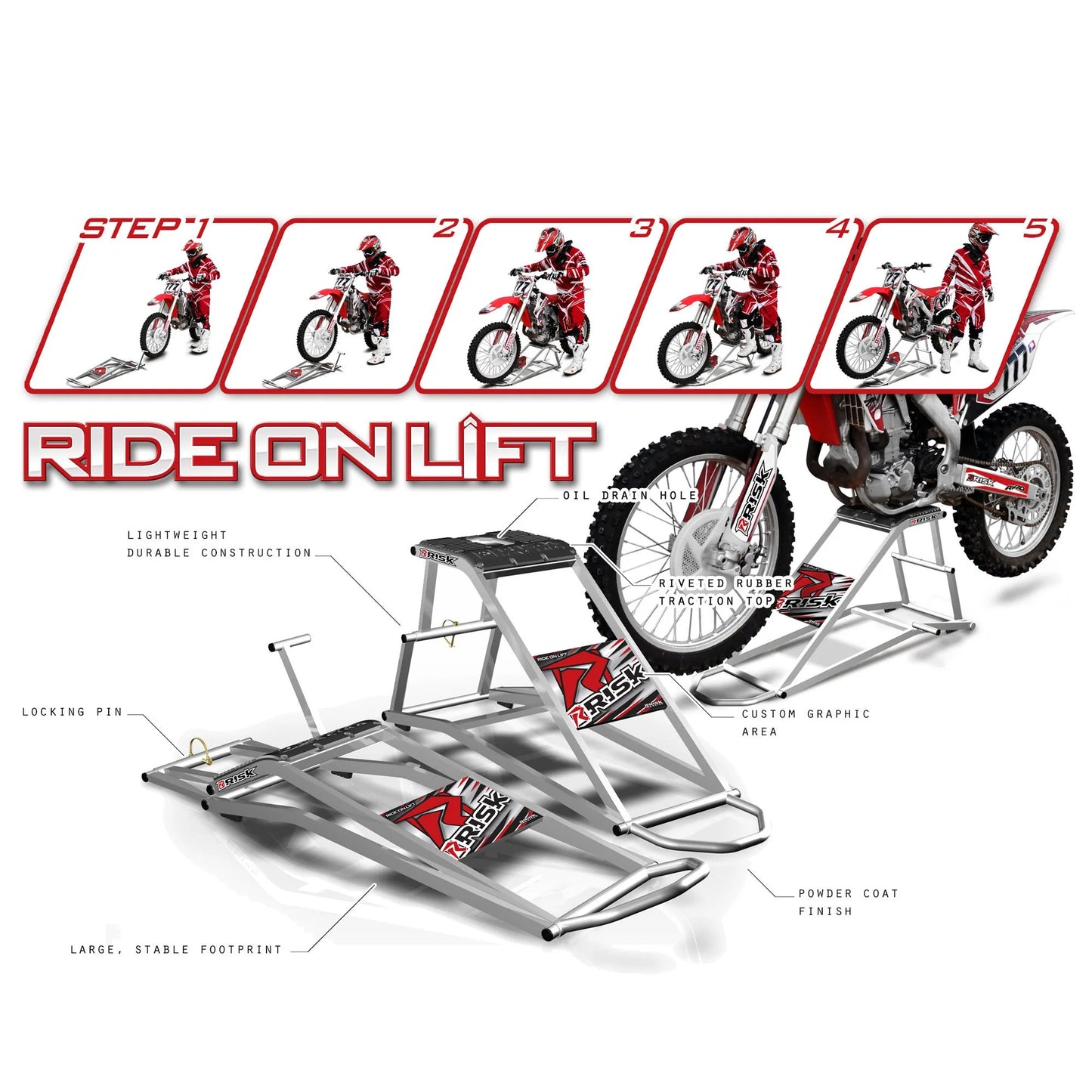 RISK RACING Ride On Lift RR1 - GEBRUIKSAANWIJZING