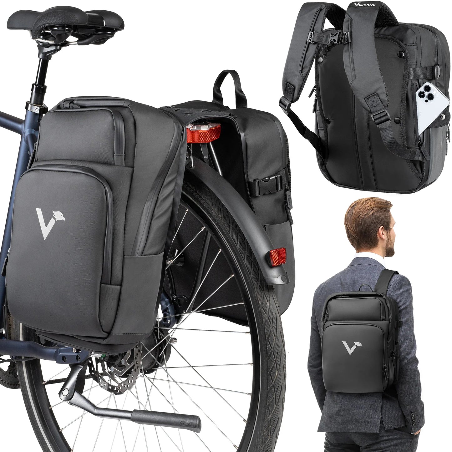 Valkental ValkBusiness 3in1 fietstas