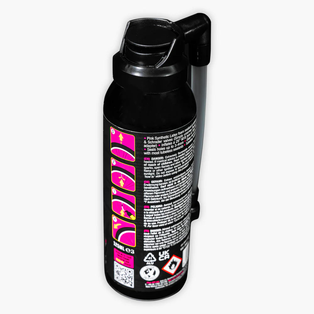 Muc-Off BAM! ACHTERZIJDE VERPAKKING MET GEBRUIKSAANWIJZING