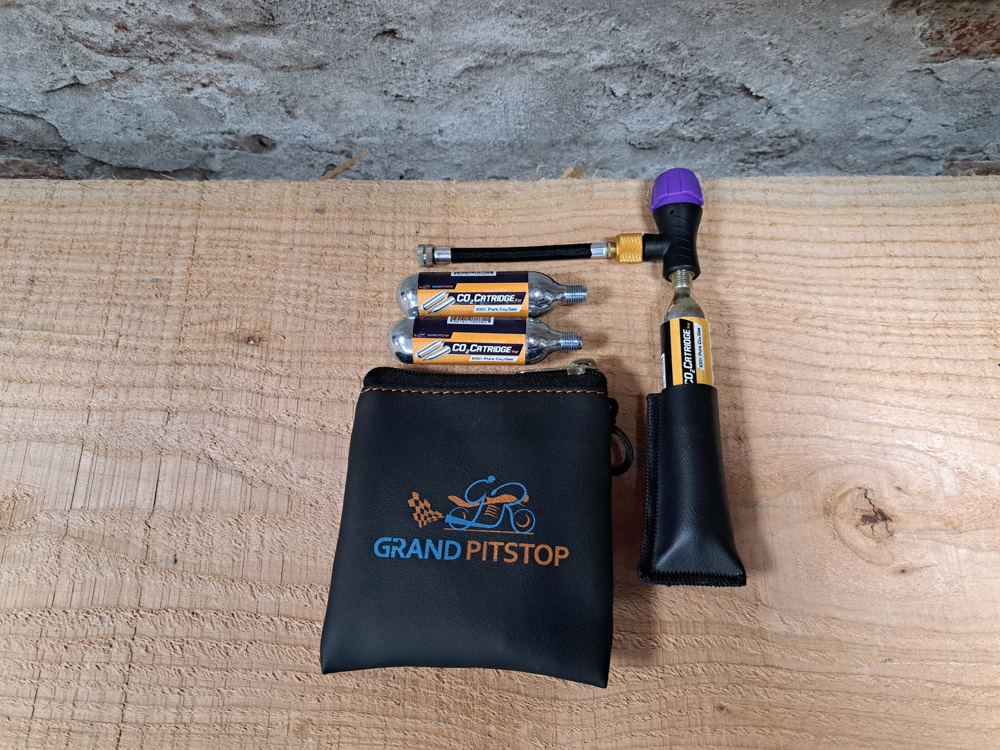 GrandPitstop bandenpomp incl. CO2 patronen