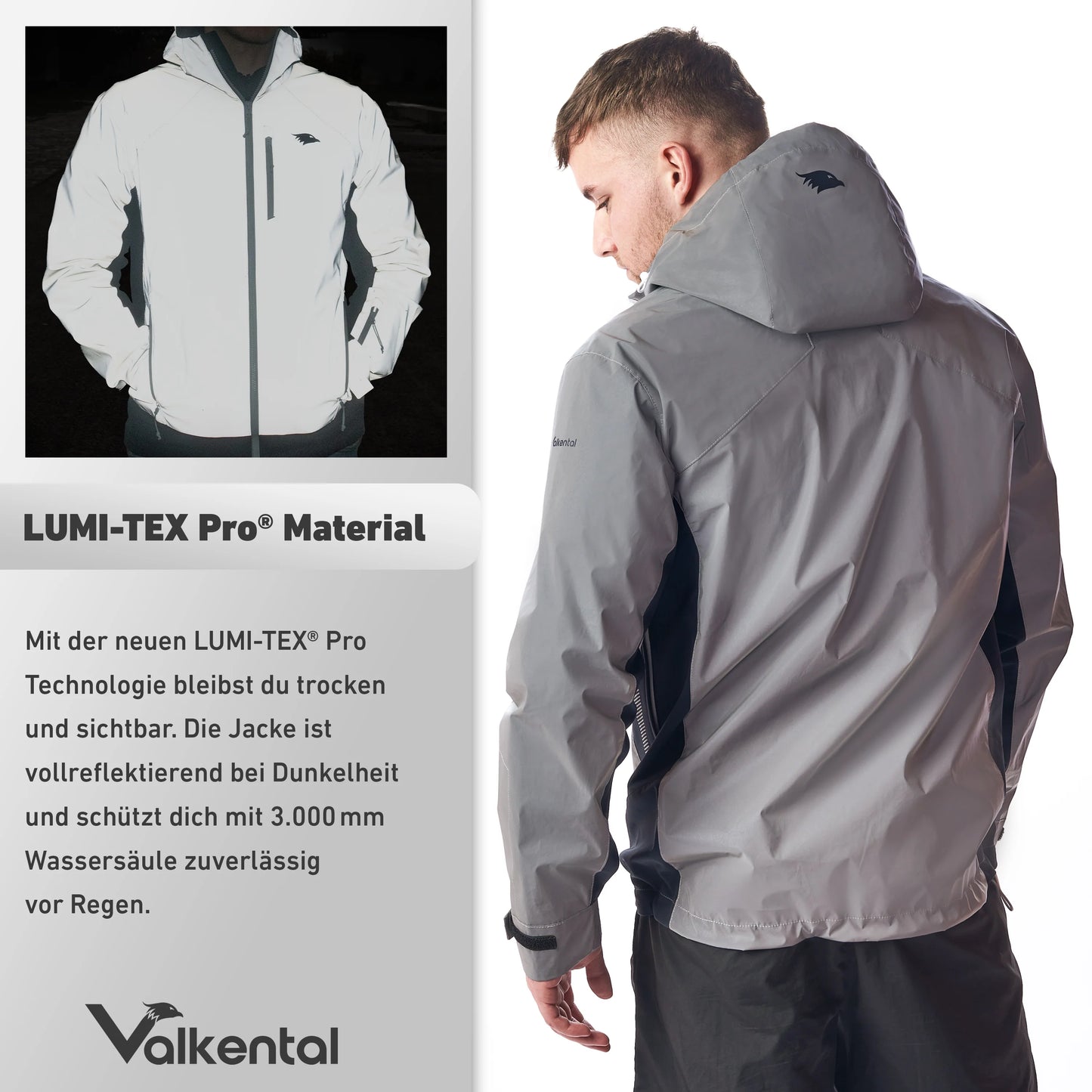 VALKENTAL Vertex reflecterende jacket heren