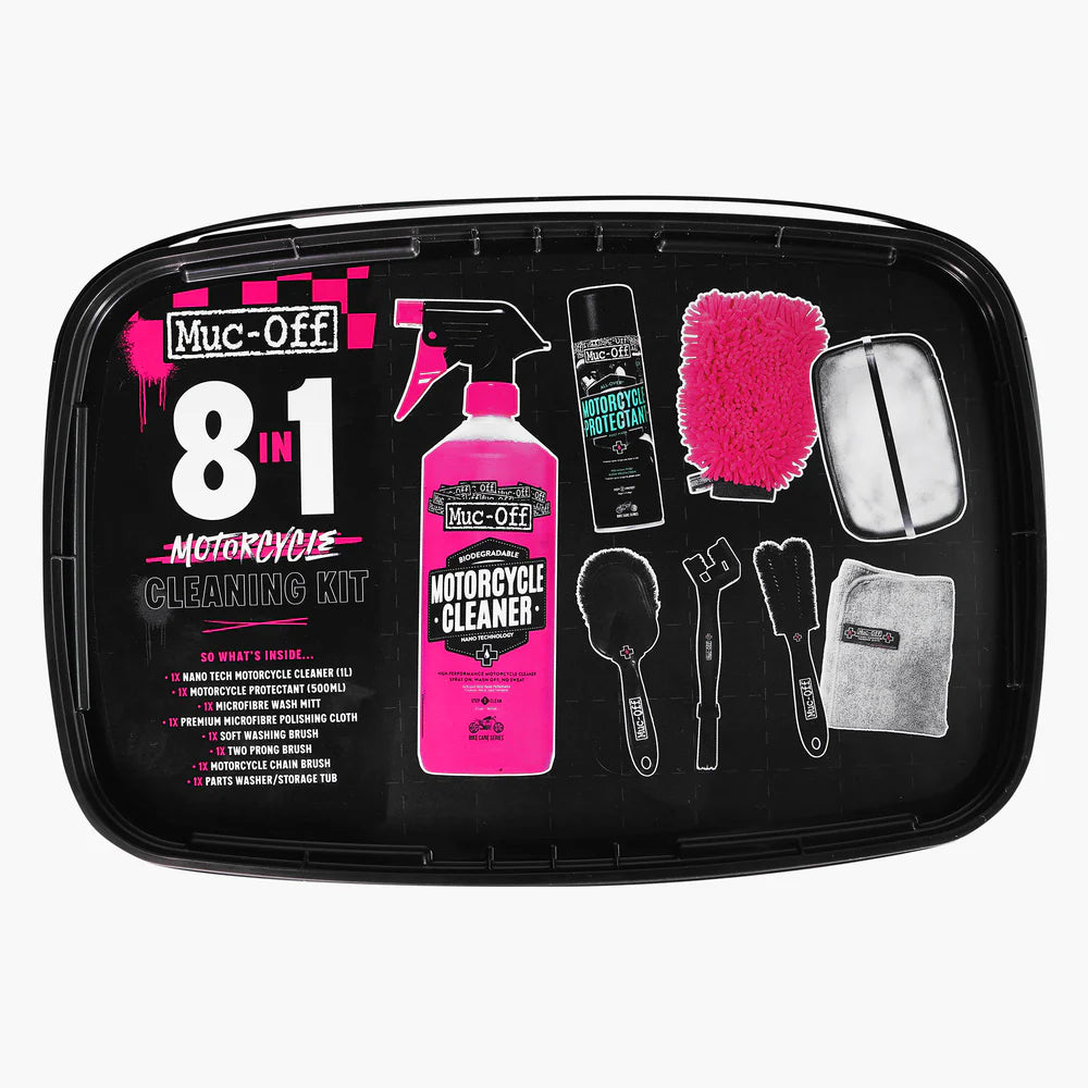 Muc-Off 8 in 1 motorcycle kit