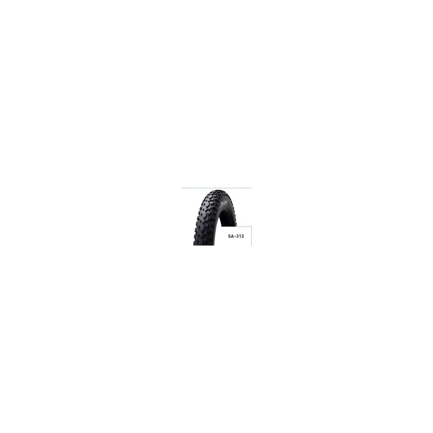 DELIUM thundr 20x4.00 fatbike band profiel aanzicht