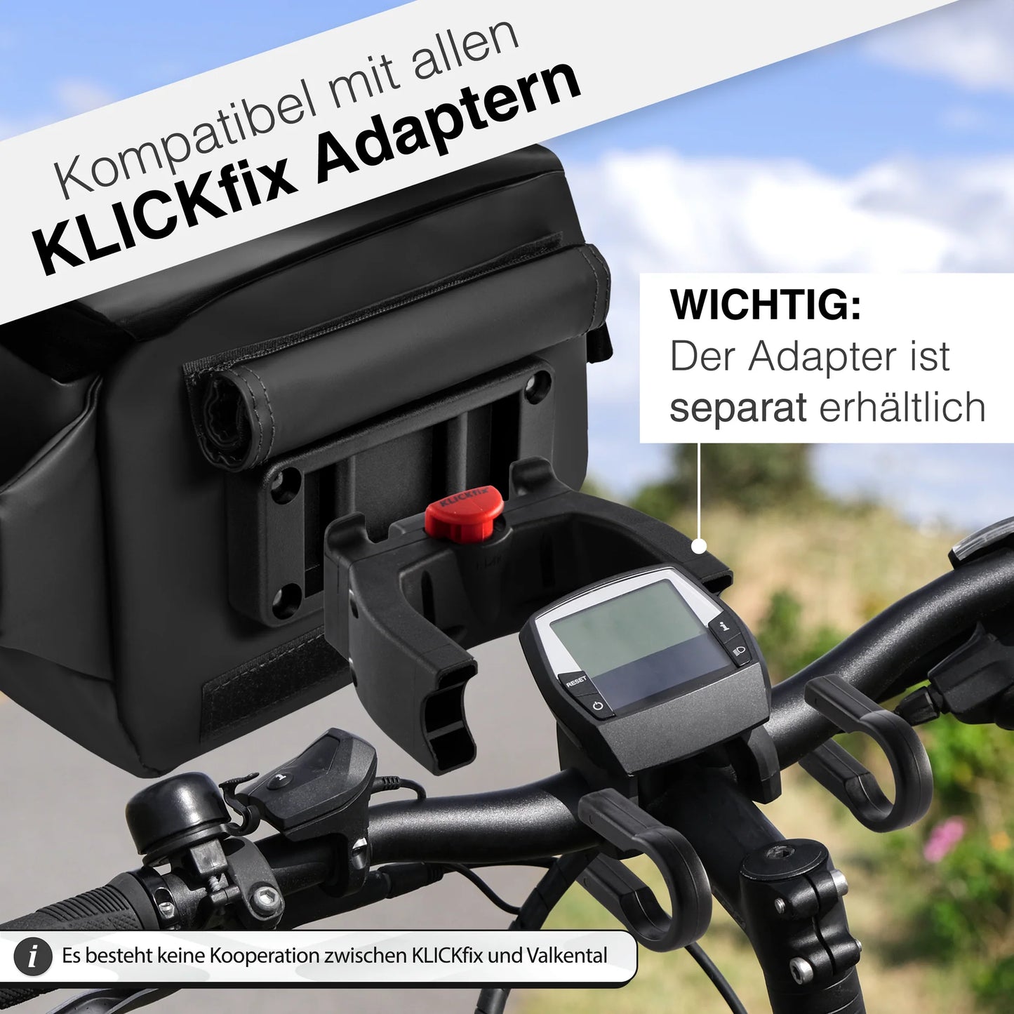 Valkental 3in1 City Bag - GESCHIKT VOOR KLICKfix