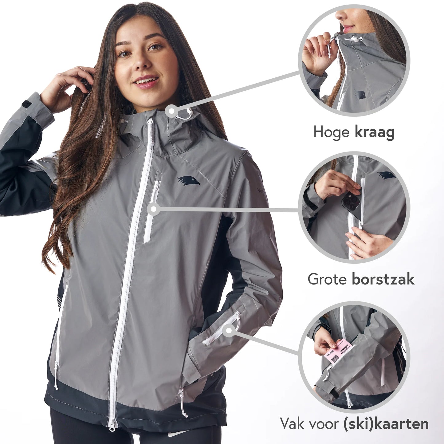VALKENTAL Vertex reflecterende jacket dames