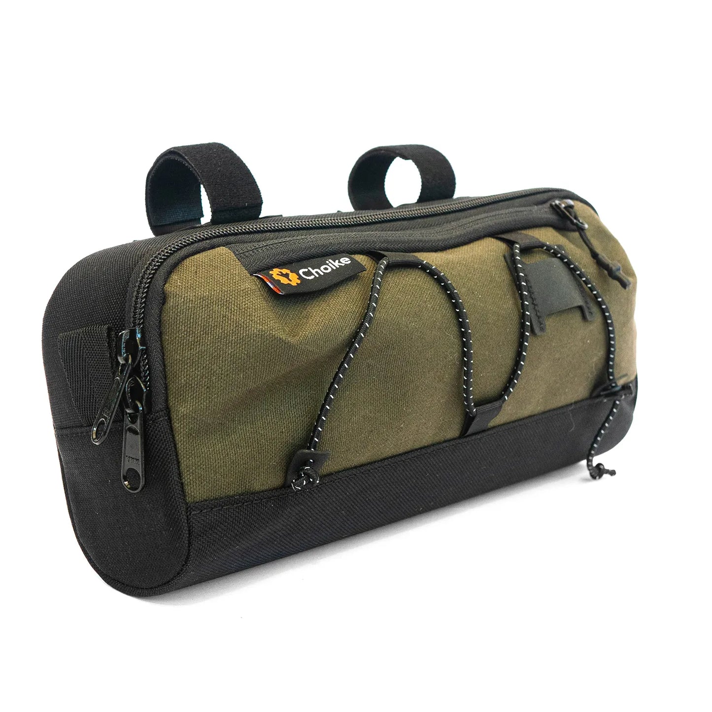 CHOIKE Tarrito EVO 3L stuurtas zwart waterbestendig voor dropstuur en bikepacking groen