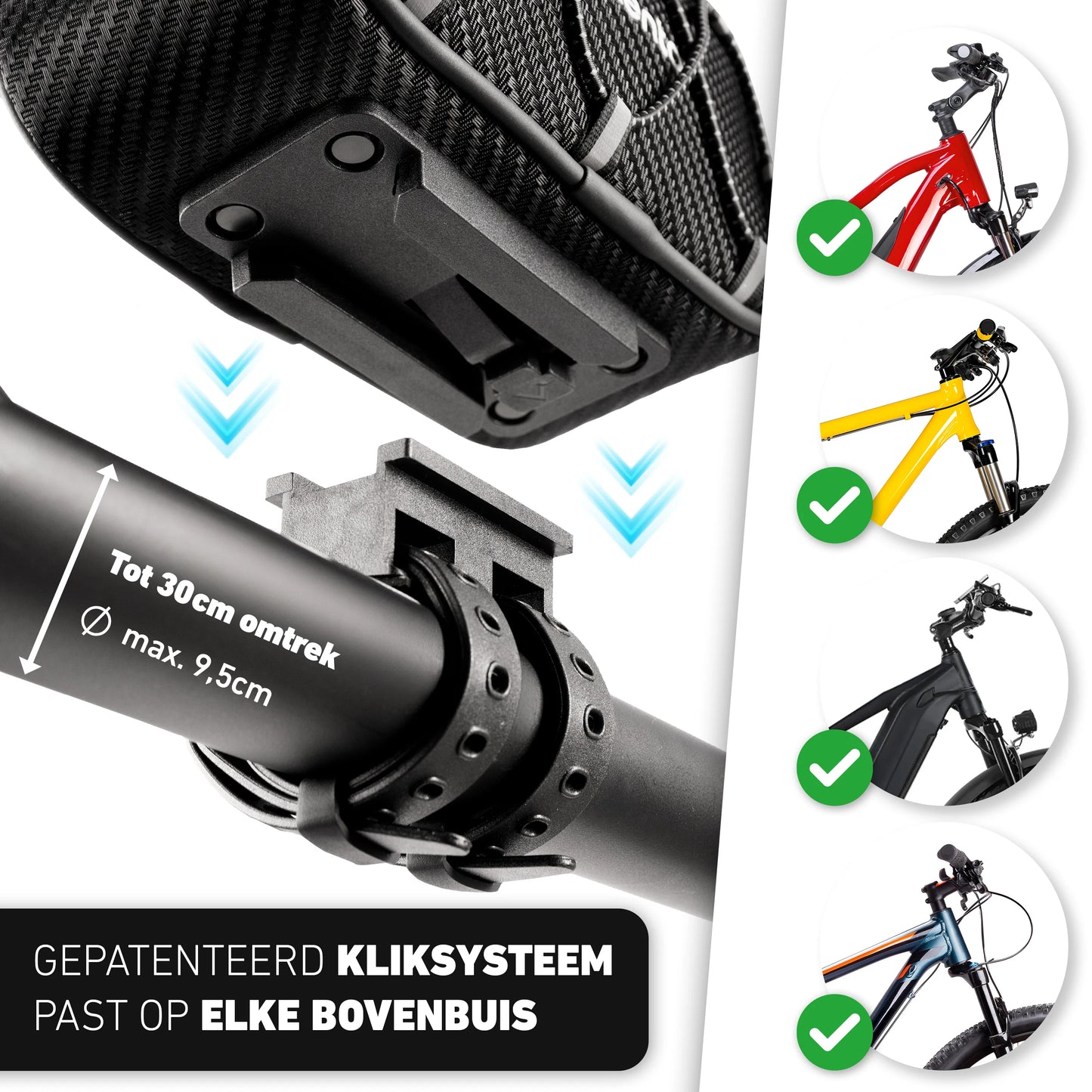 Valkental frame- bovenbuis tas Smart