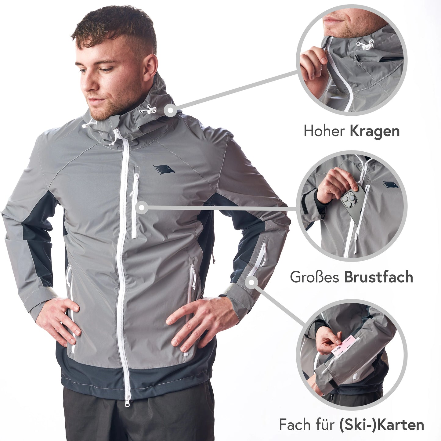 VALKENTAL Vertex reflecterende jacket heren