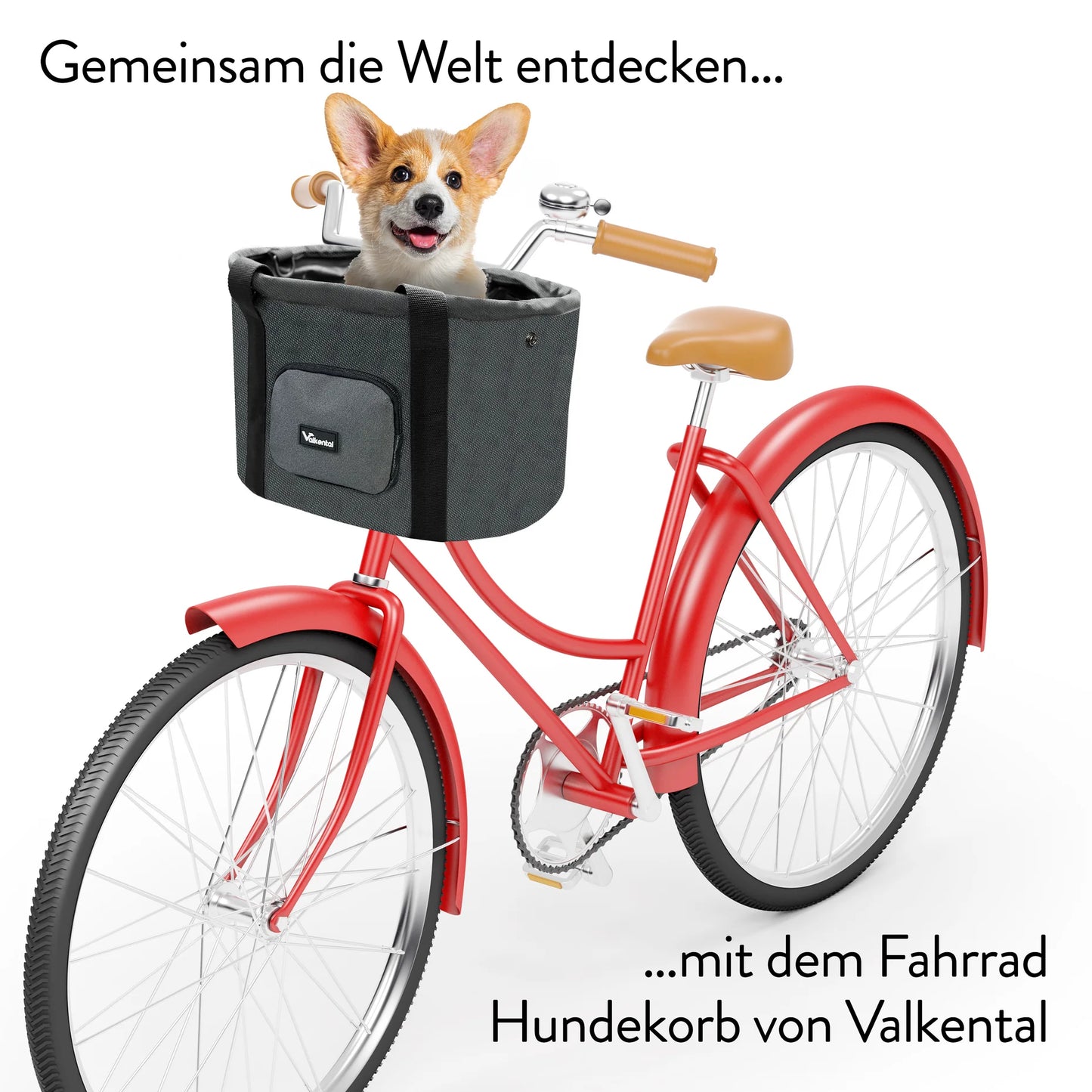 Valkental Honden fietsmand