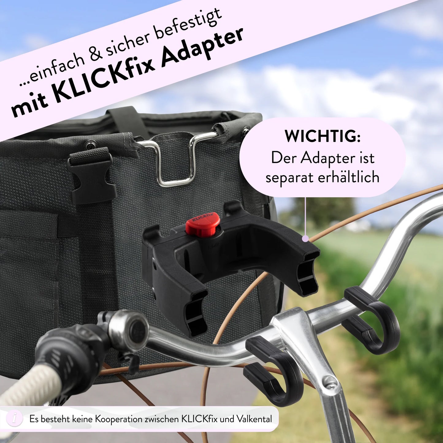 Valkental Honden fietsmand