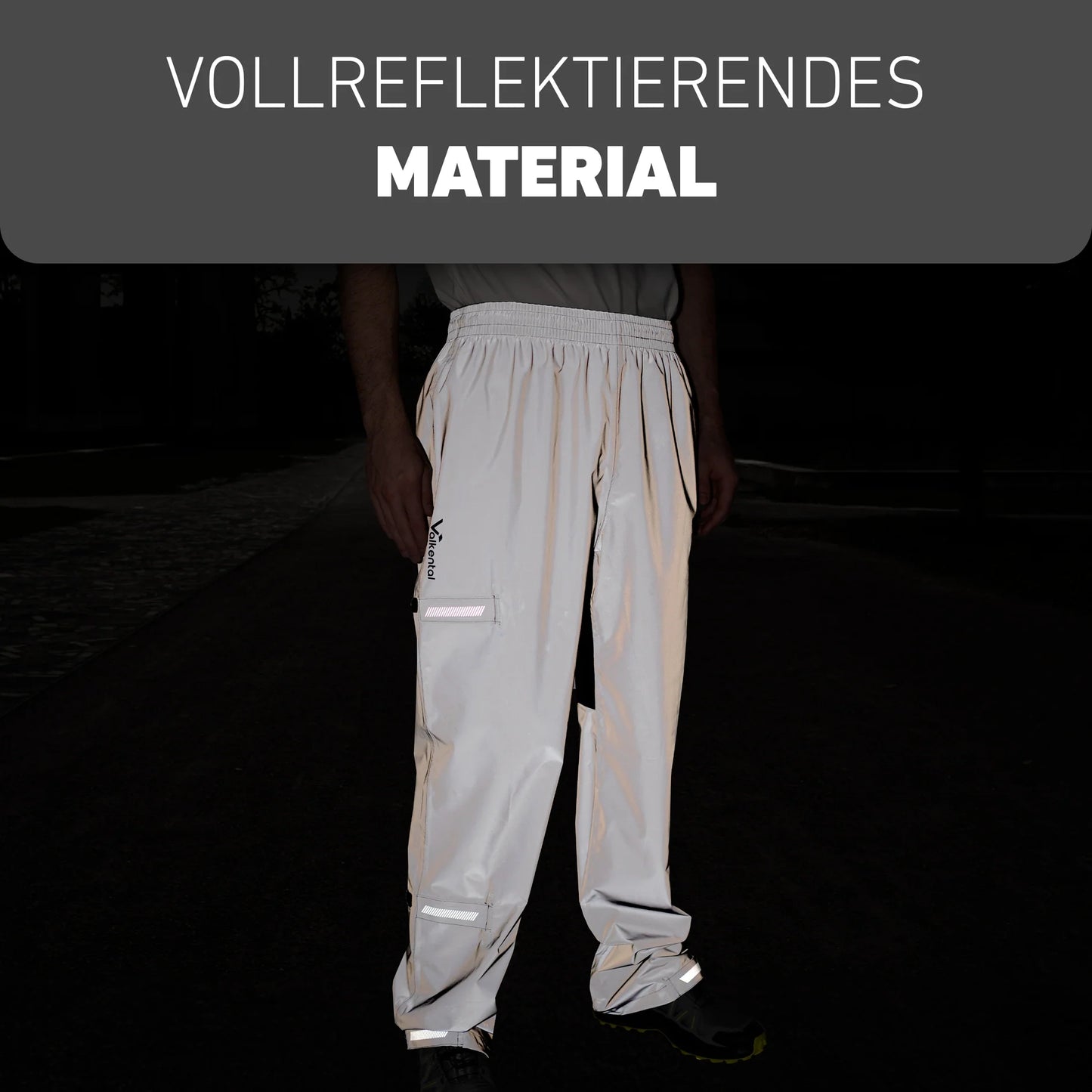 VALKENTAL reflecterende regenbroek