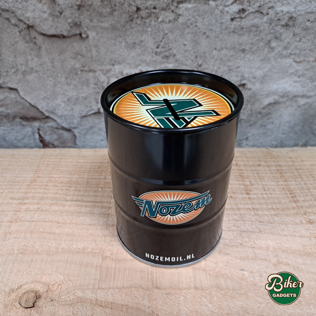 Nozem Oil Oliedrum Spaarpot( incl. 8 shots)