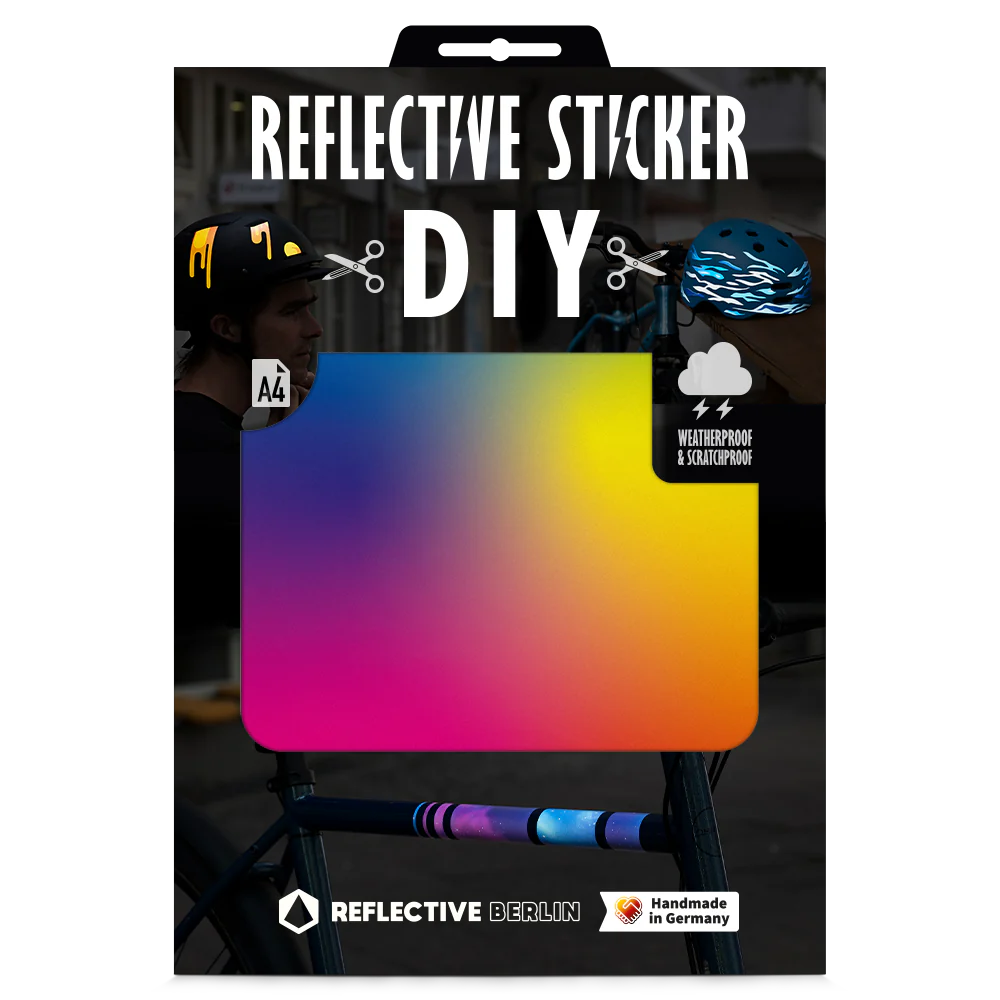 Reflective Berlin Reflecterende DIY Stickers Large A4