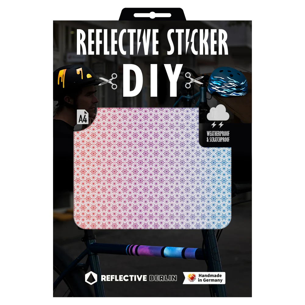 Reflective Berlin Reflecterende DIY Stickers Large A4