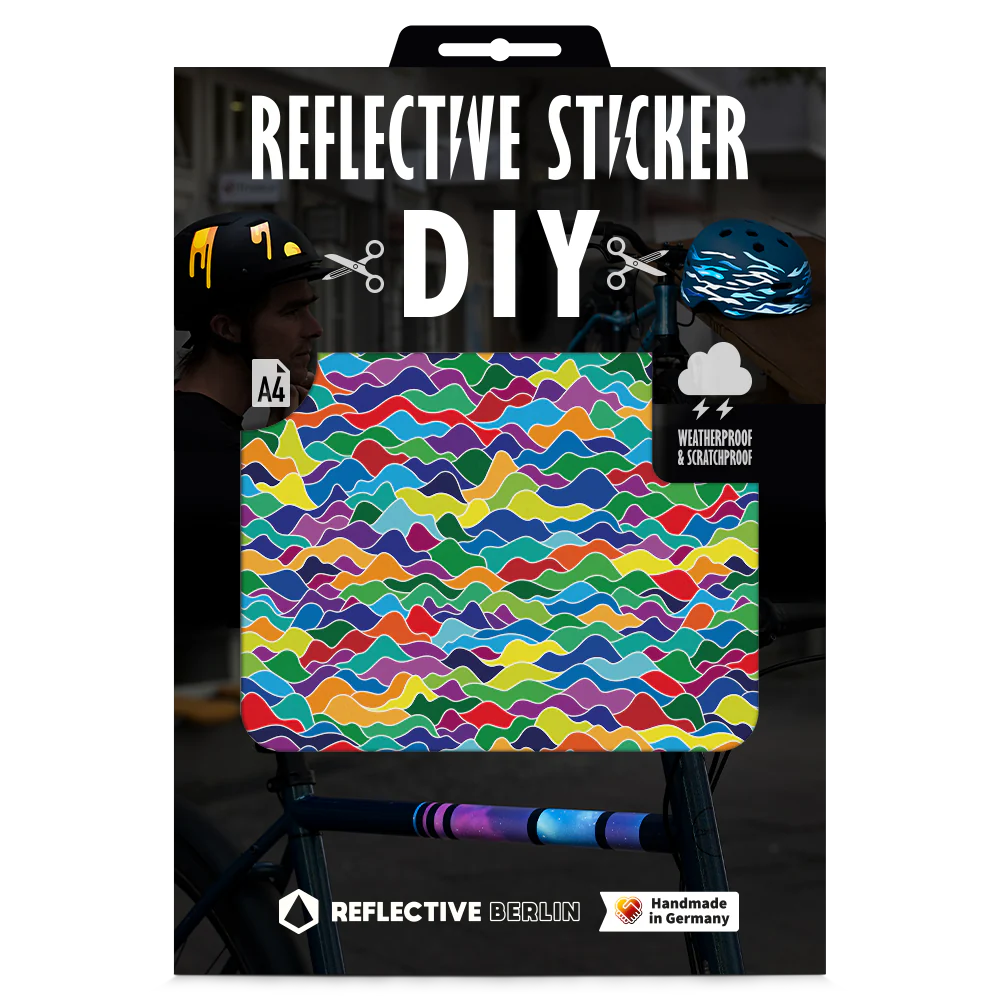 Reflective Berlin Reflecterende DIY Stickers Large A4