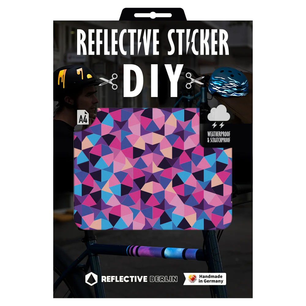 Reflective Berlin Reflecterende DIY Stickers Large A4