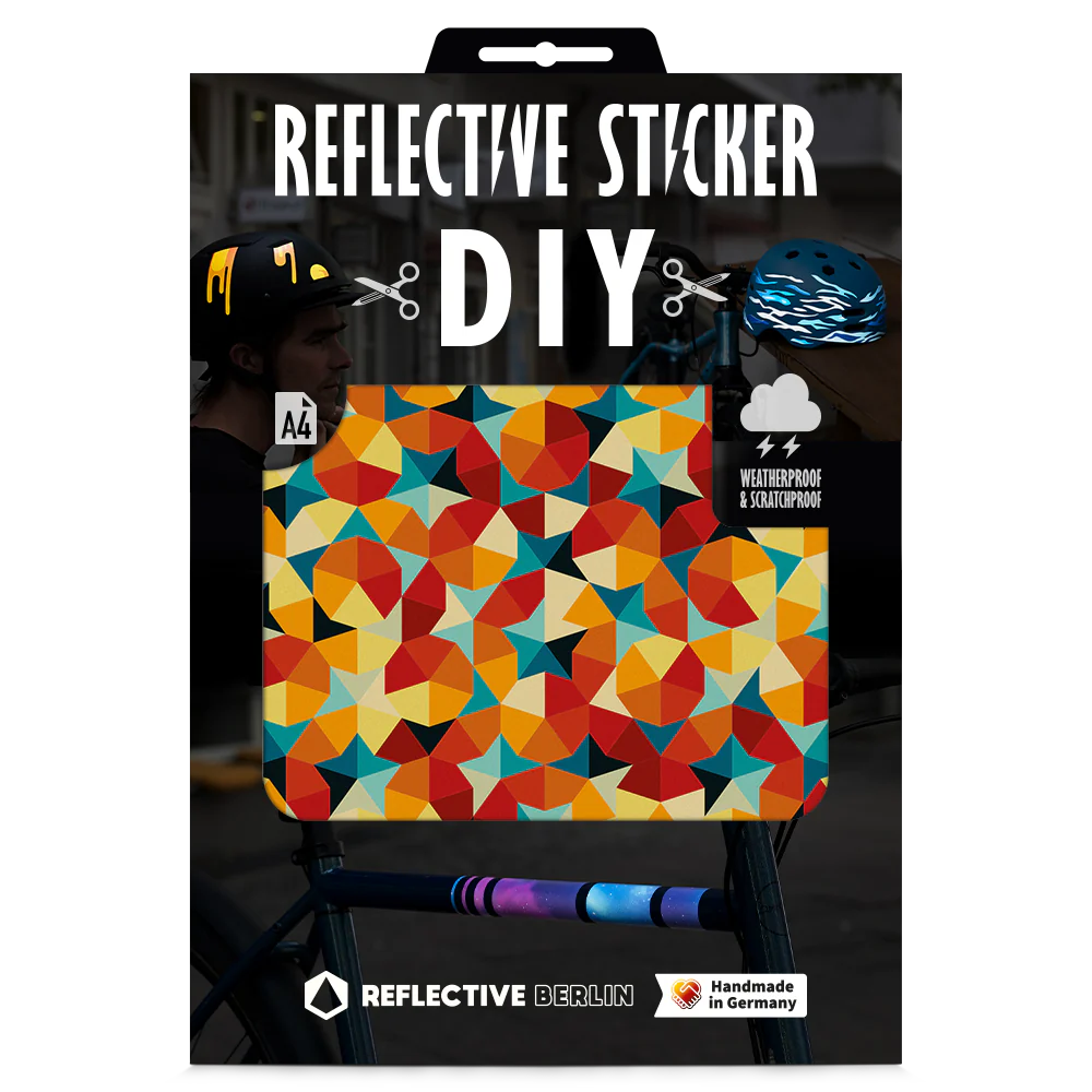 Reflective Berlin Reflecterende DIY Stickers Large A4