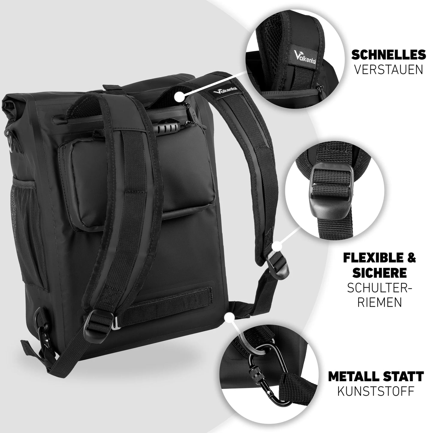 Valkental ValkOne "Light" - 3in1 fietstas 18L