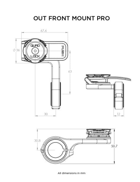 Quad Lock OUT FRONT MOUNT PRO