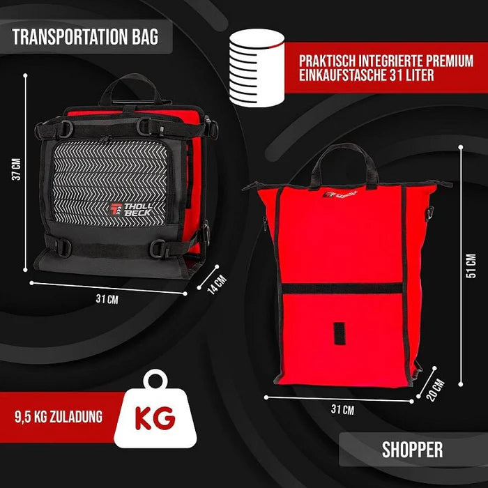 THOLLBECK BIG X 2 in 1 fietstas / transporttas