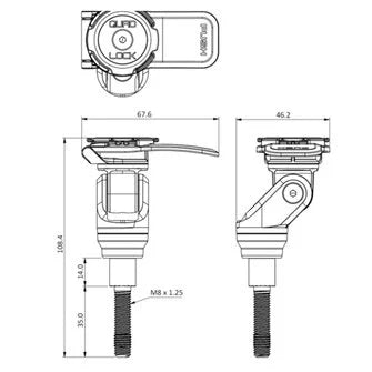 Quad Lock HANDLEBAR CLAMP MOUNT