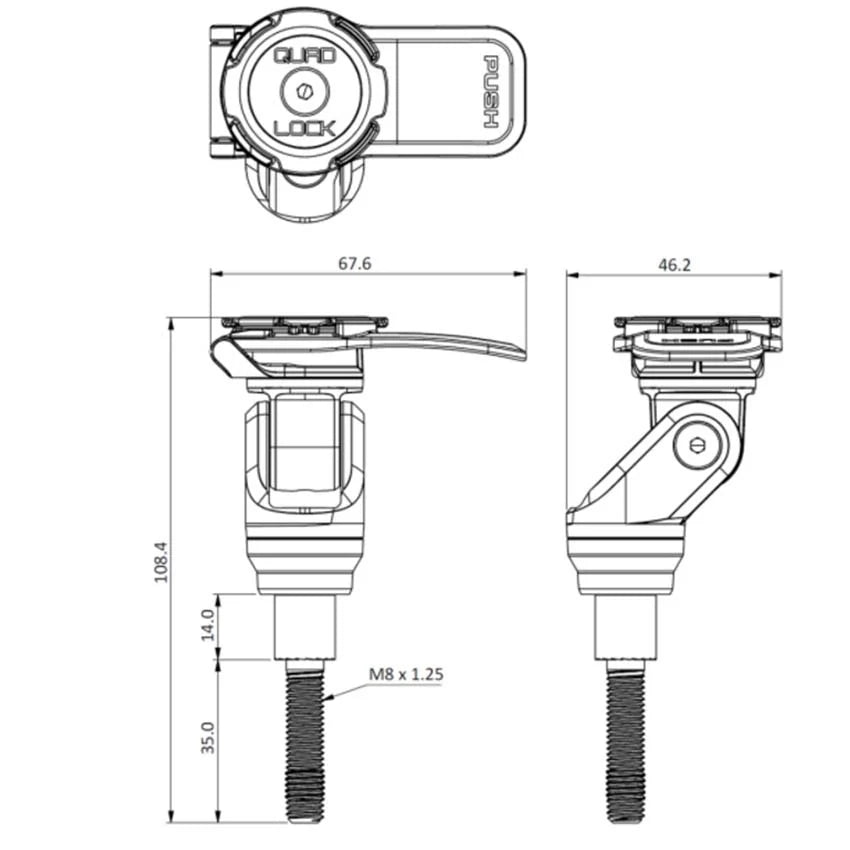 Quad Lock HANDLEBAR CLAMP MOUNT