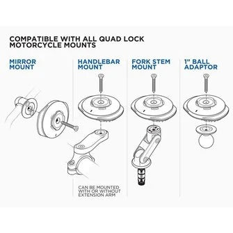 Quad Lock USB WEATHERPROOF WIRELESS CHARGING HEAD motor