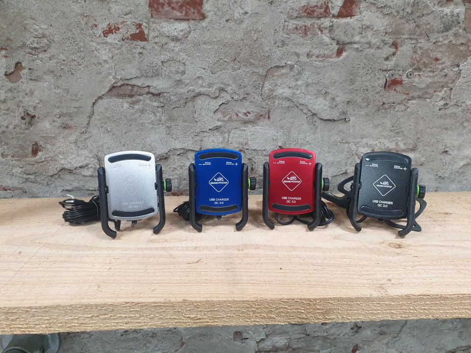 GrandPitstop telefoonhouder Jaw (met USB 3.0 )