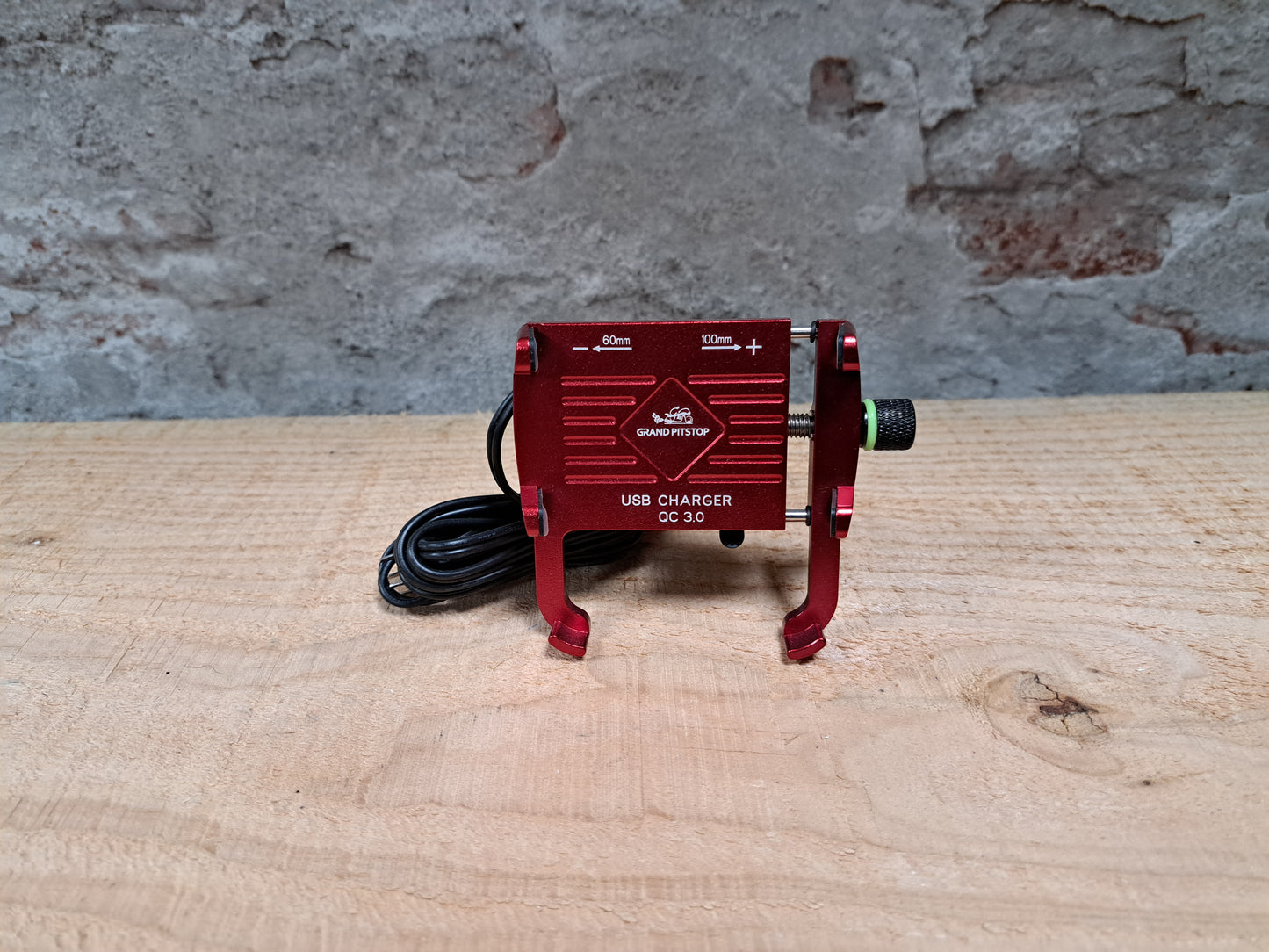 GrandPitstop telefoonhouder met USB oplader (Claw met Jaw)