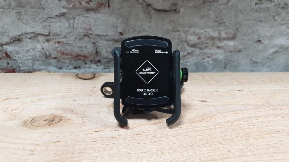 GrandPitstop telefoonhouder Jaw (met USB 3.0 )