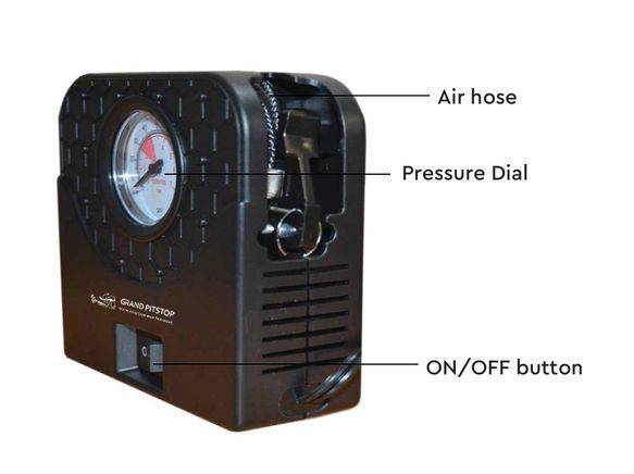 GrandPitstop mini compressor 12V