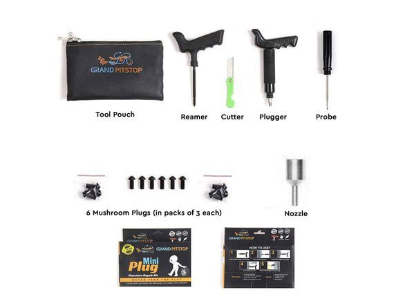 GrandPitstop mini plug banden reparatie set