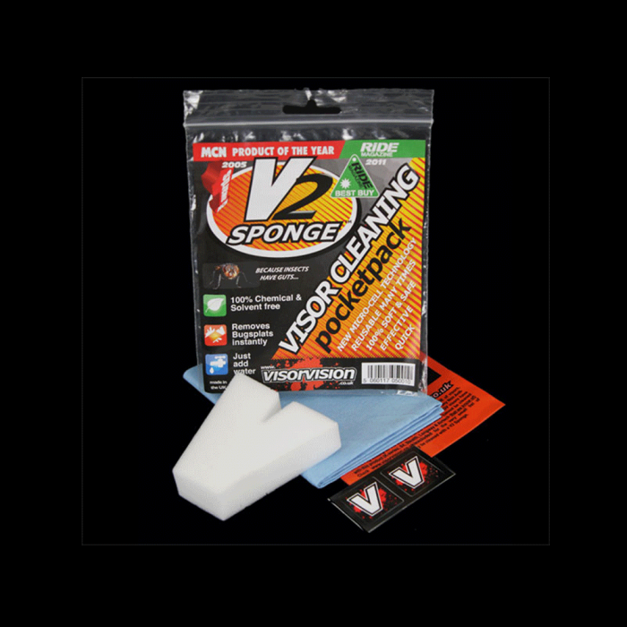 V2 vizier schoonmaak spons - pocket size
