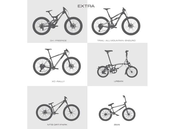 AMS x Red Bull Rampage Frame Guard Extra de soorten fietsen waar de set geschikt voor is