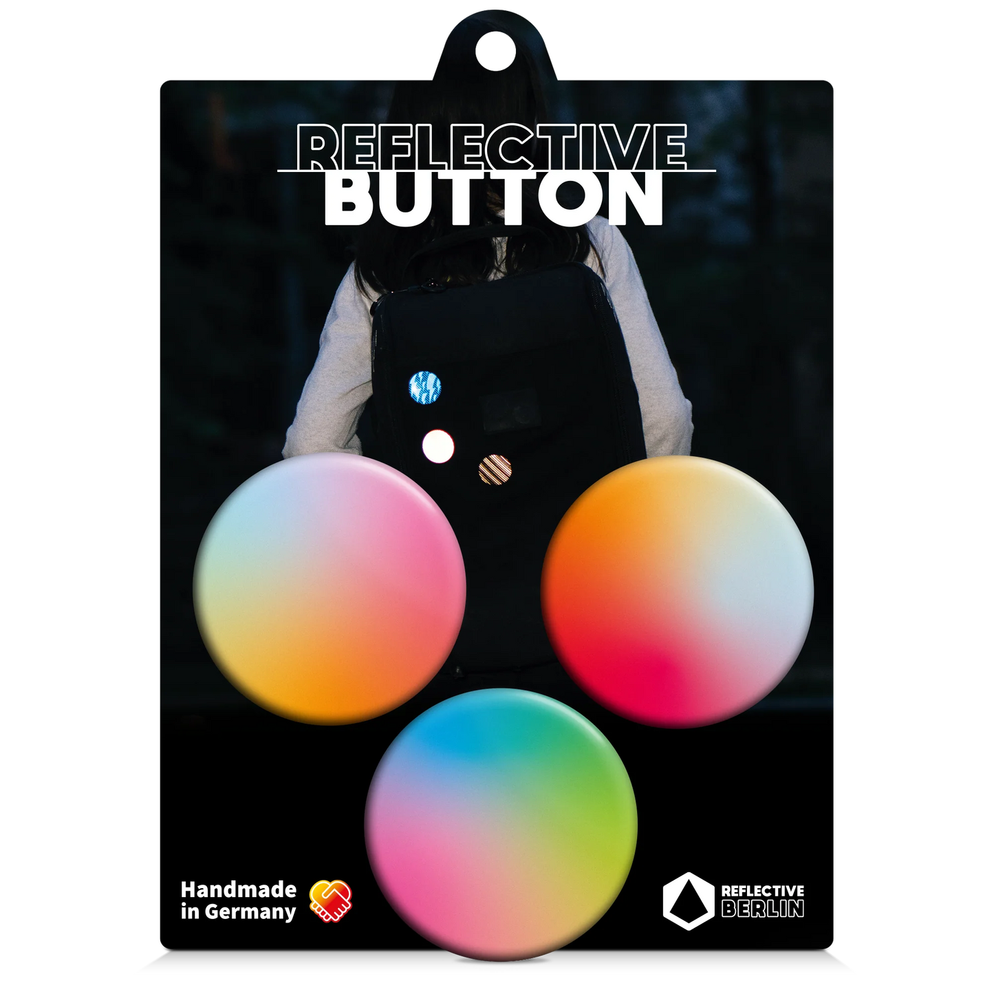 Reflective Berlin reflecterende buttons