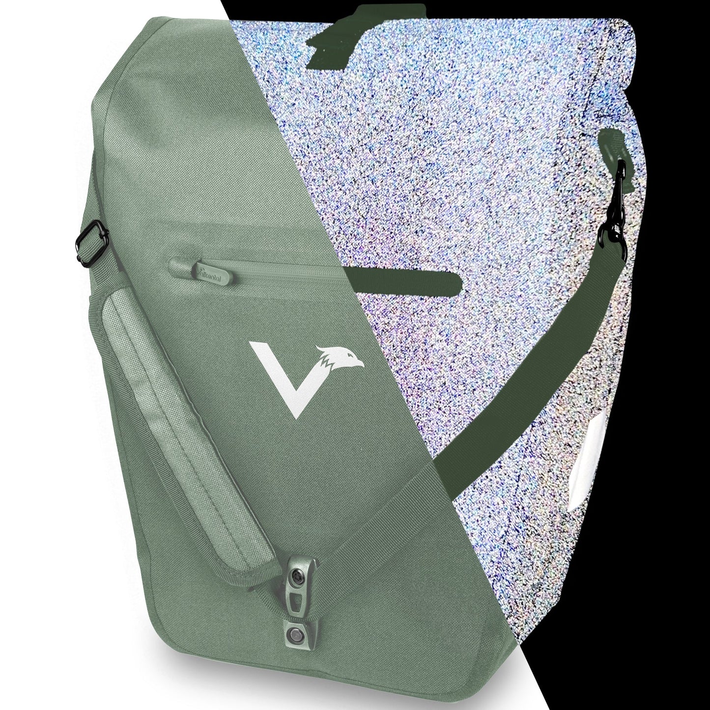 VALKENTAL Bike Bag Urban groen reflecterend