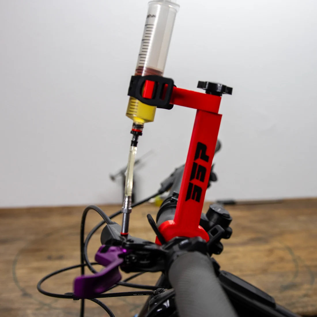 Workshop Spritzenhalter Pro - close up op een fietsstuur