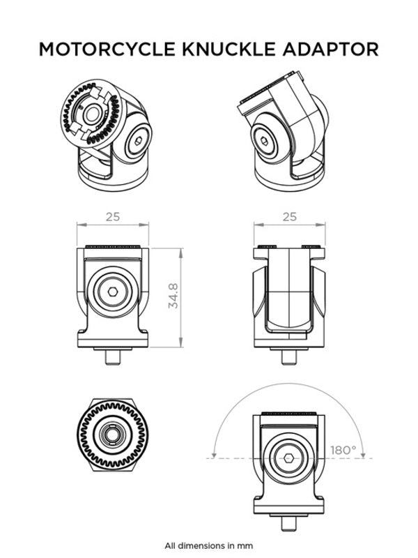 QUAD LOCK knuckle adaptor