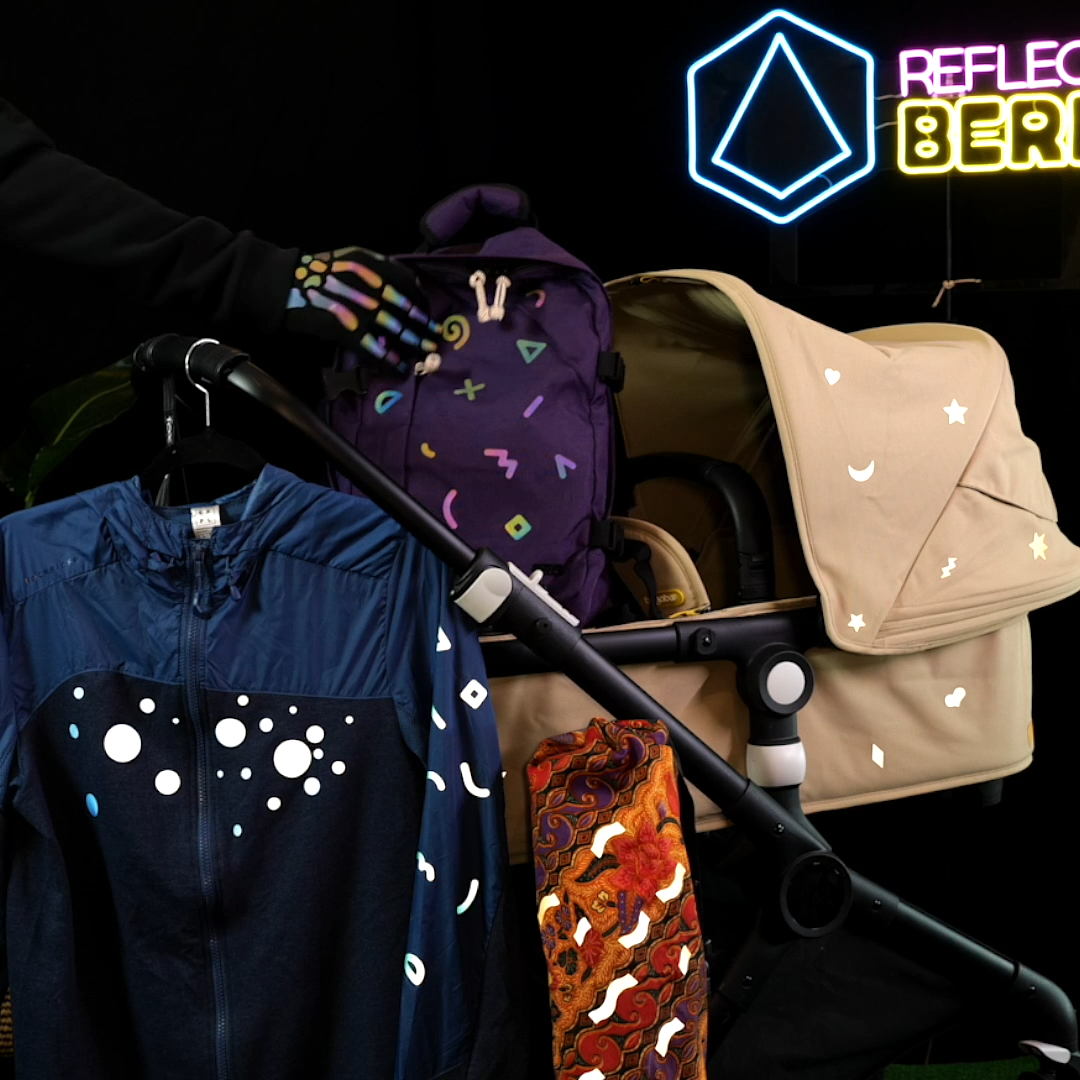 REFLECTIVE BERLIN reflecterende textiel stickers