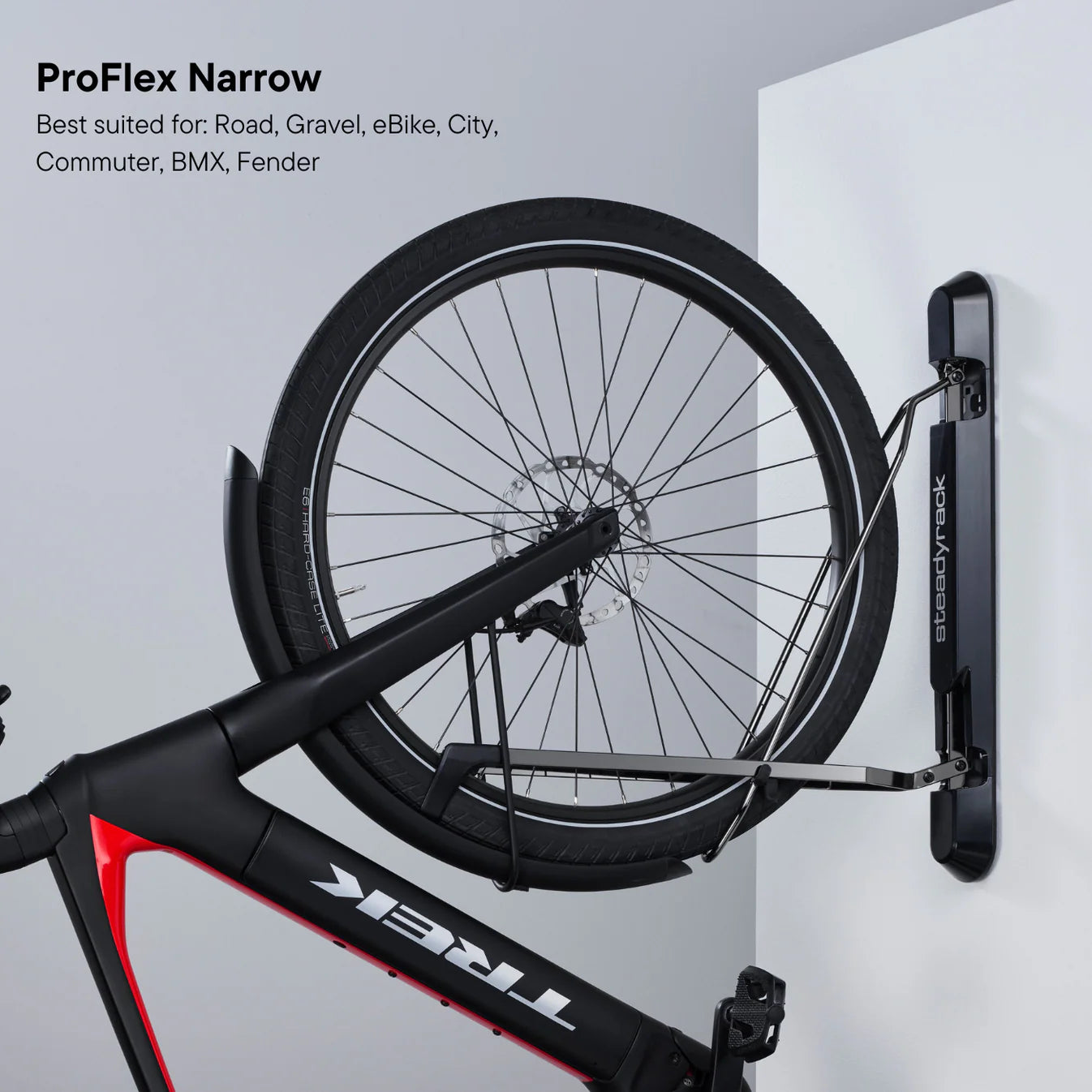 STEADYRACK ProFlex Narrow Wandhalterung Rennrad & Gravel