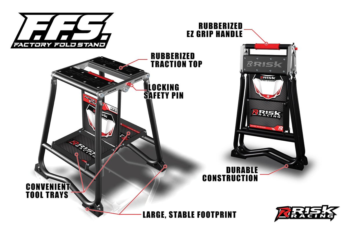RISK Racing FFS Factory Fold Stand - de details