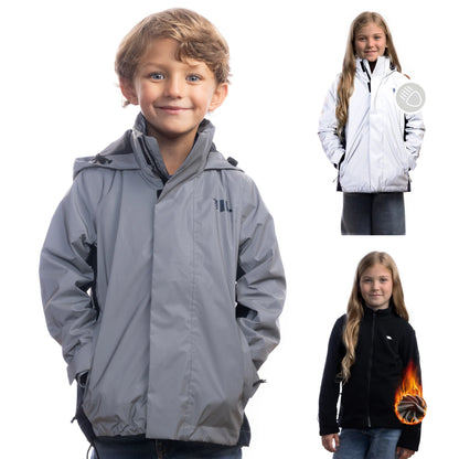 Valkental 3in1 reflecterende kinder jacket