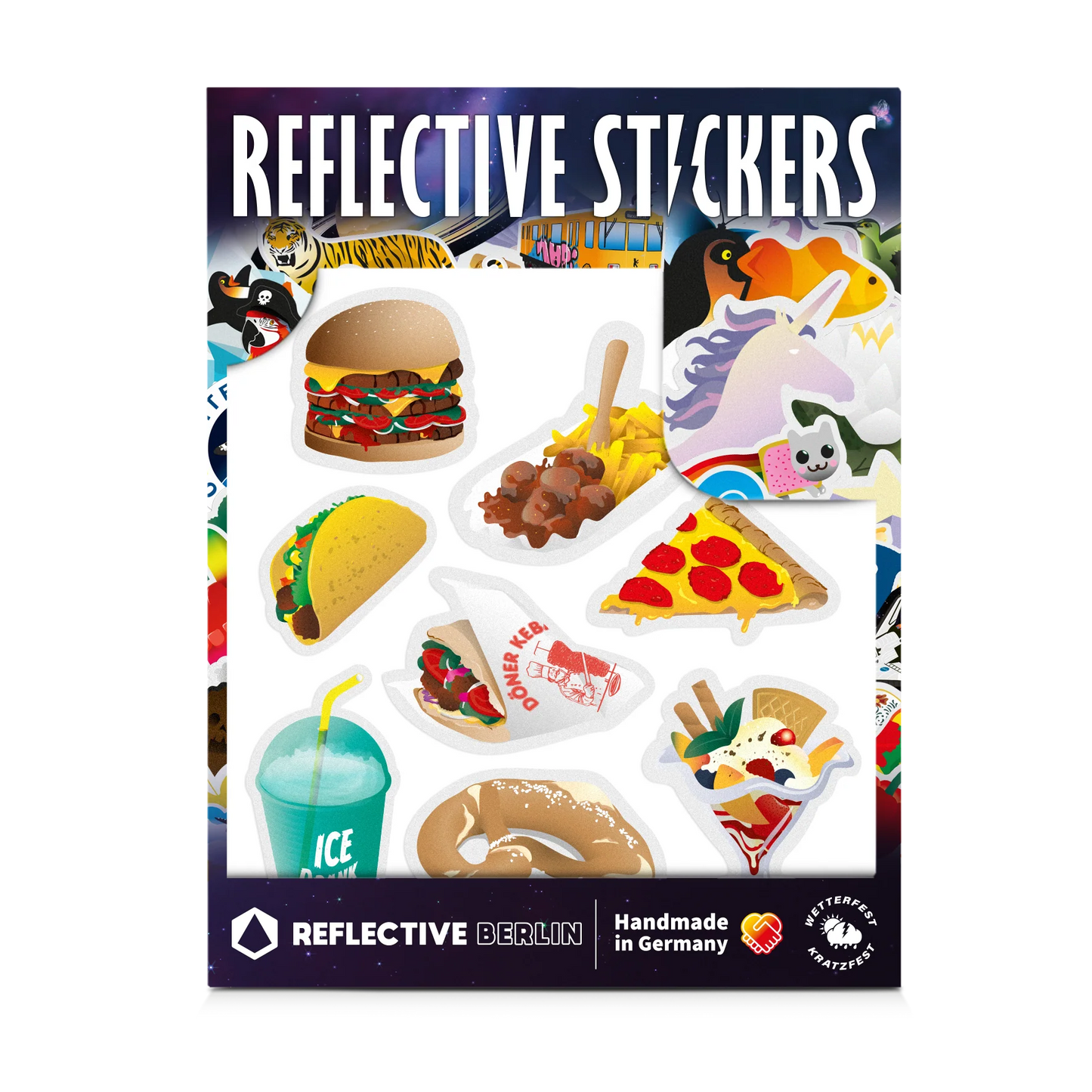 REFLECTIVE BERLIN reflecterende kinderstickers medium