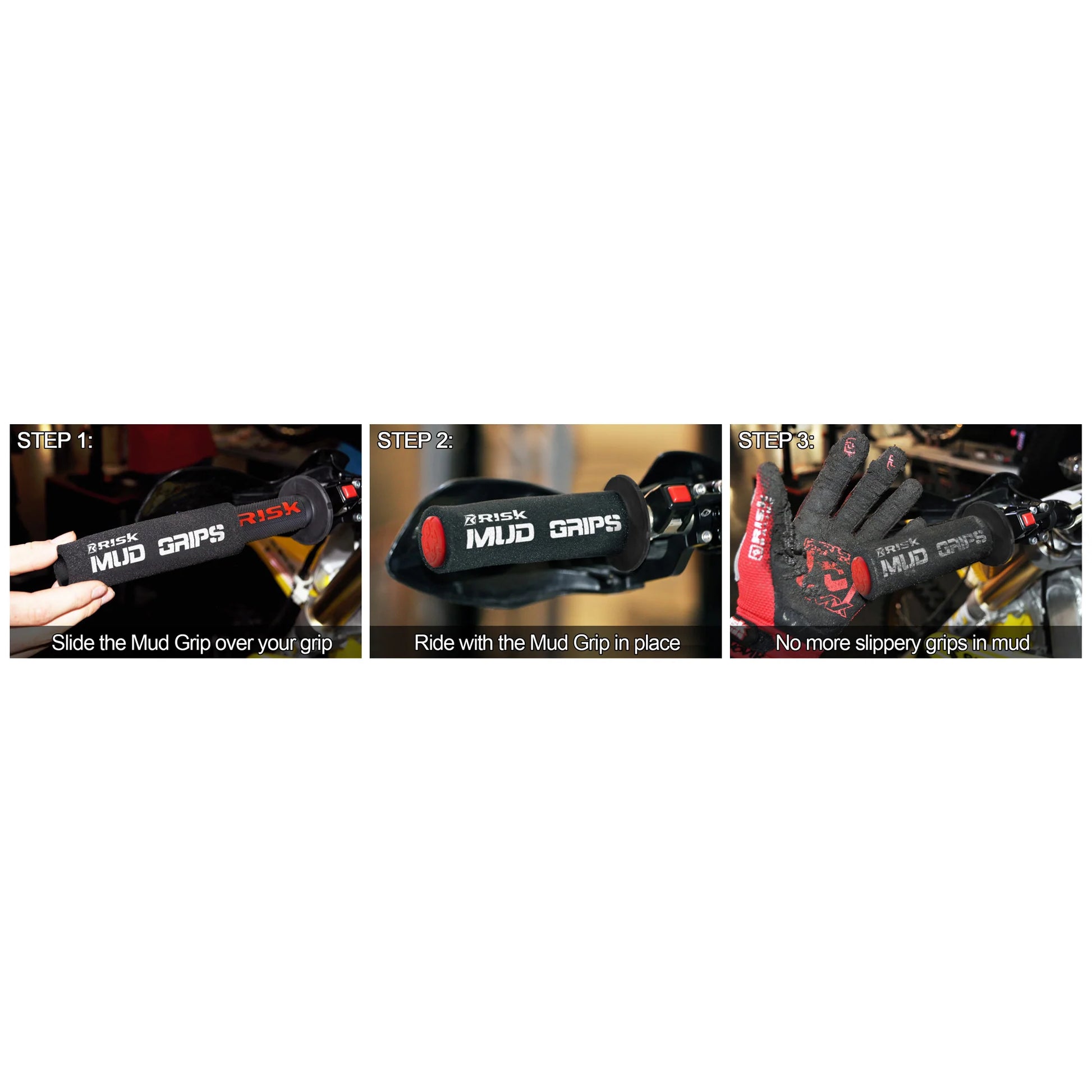 RISK RACING mud grips GEBRUIKSAANWIJZING