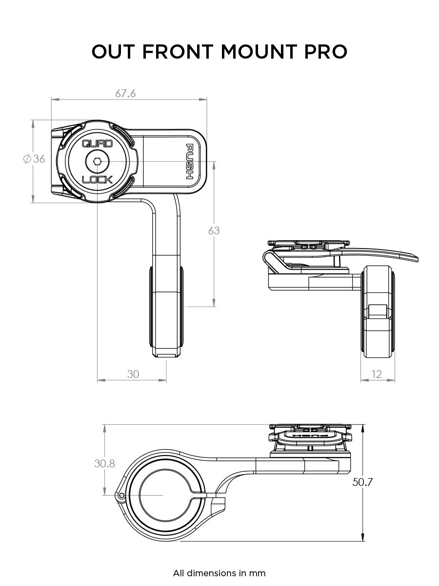 QUAD LOCK out front mount pro V2
