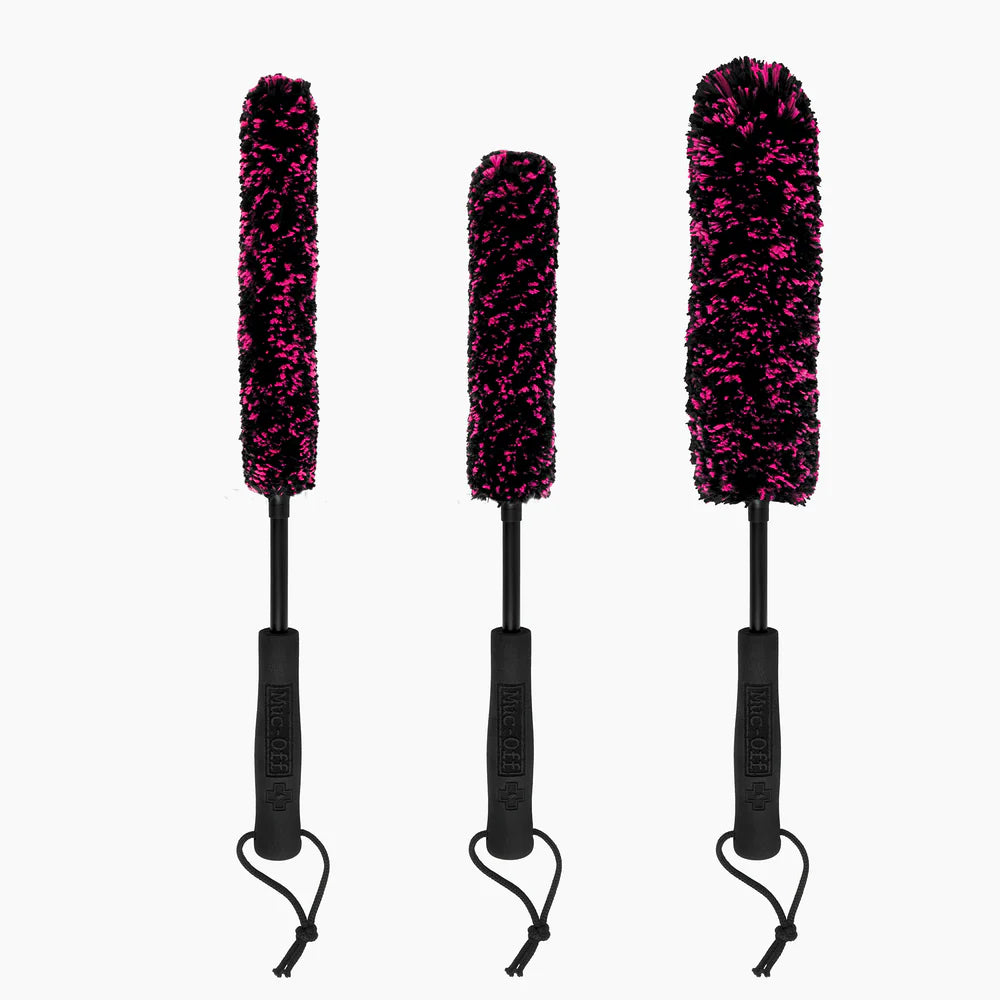 MUC-OFF Microfibre Detailing Brush Set  – 3 borstels groot, medium en klein 