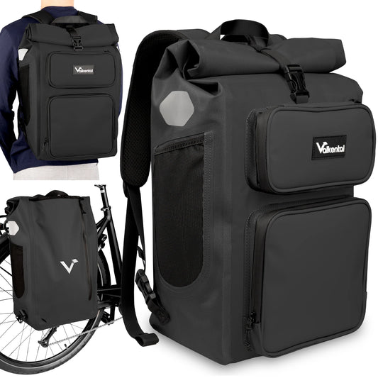 Valkental urbanx 2in1 fietstas - multifunctionele bagagetas en rugzak voor bikepacking